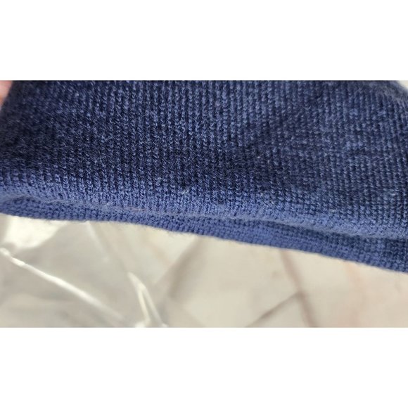 Navy Blue New England Patriots Embroidered Graphic Warm Scully Football Hat - Picture 2 of 11